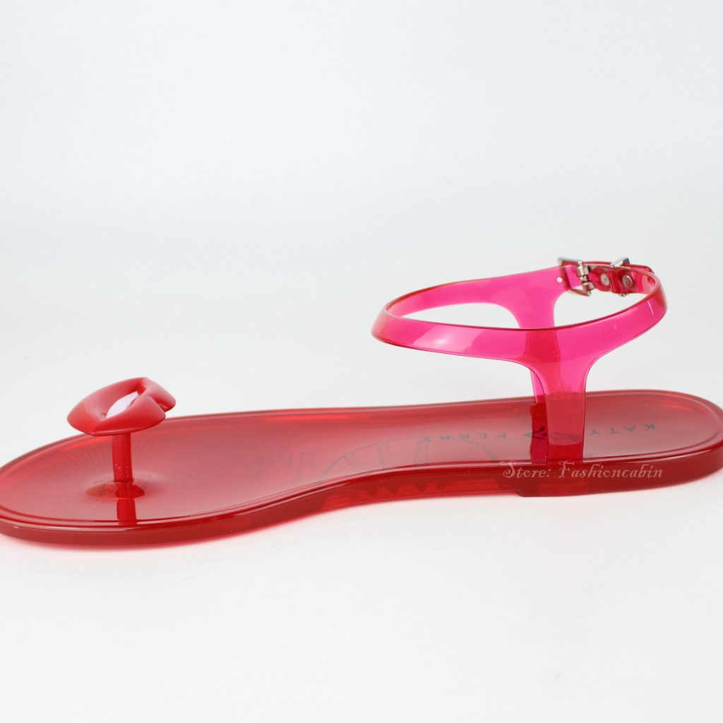 New Katy Perry Geli Jelly Lips Strap Sandals - Summer Travel/ Beach — image 5 of 8